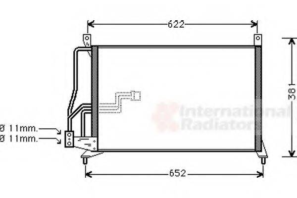 VAN WEZEL 37005231 Конденсатор, кондиціонер