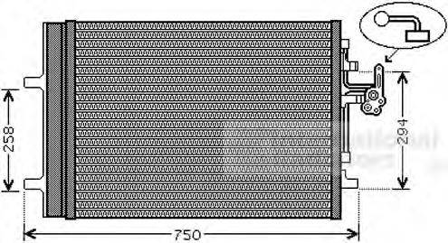 VAN WEZEL 59005161 Конденсатор, кондиціонер