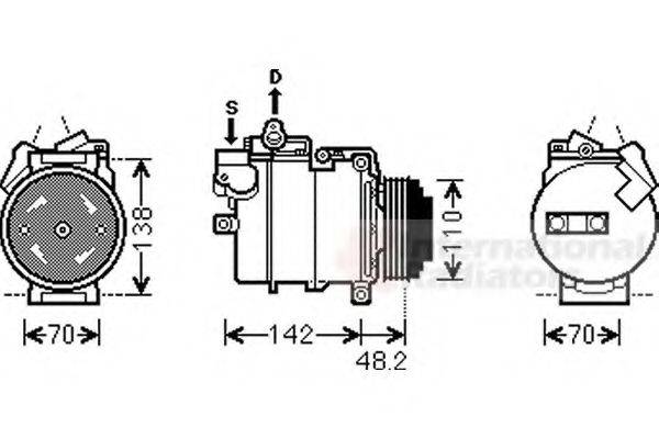 VAN WEZEL 0600K386 Компресор, кондиціонер