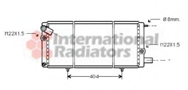 VAN WEZEL 40002085 Радіатор, охолодження двигуна