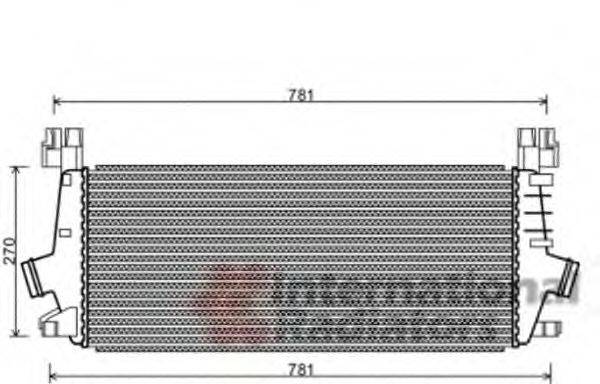 VAN WEZEL 37004549 Інтеркулер