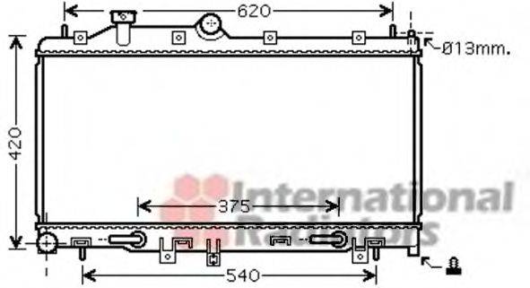 VAN WEZEL 51002076 Радіатор, охолодження двигуна