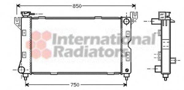 VAN WEZEL 07002085 Радіатор, охолодження двигуна