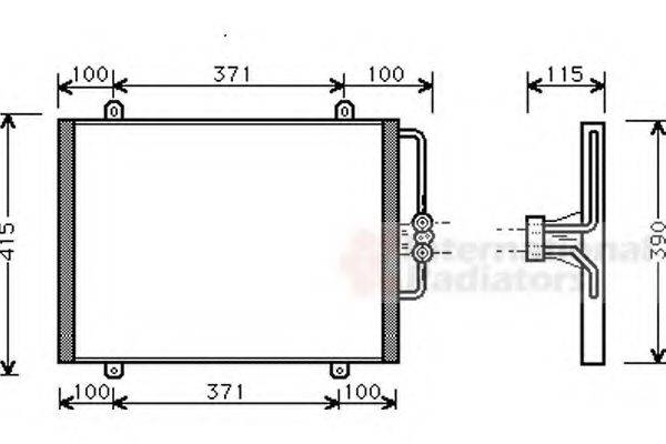 VAN WEZEL 43005201 Конденсатор, кондиціонер