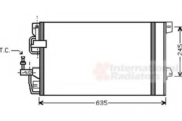 VAN WEZEL 37005390 Конденсатор, кондиціонер