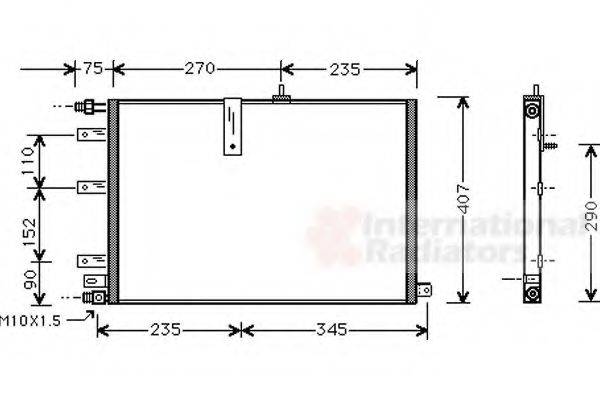 VAN WEZEL 47005038 Конденсатор, кондиціонер