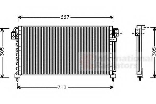 VAN WEZEL 51005028 Конденсатор, кондиціонер