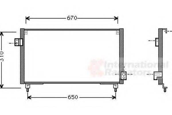 VAN WEZEL 51005031 Конденсатор, кондиціонер