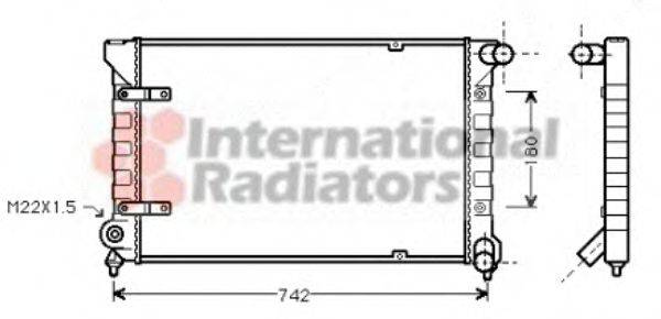 VAN WEZEL 58002042 Радіатор, охолодження двигуна