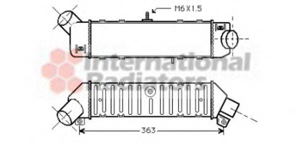 VAN WEZEL 58004162 Інтеркулер