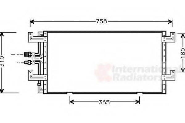 VAN WEZEL 58005145 Конденсатор, кондиціонер