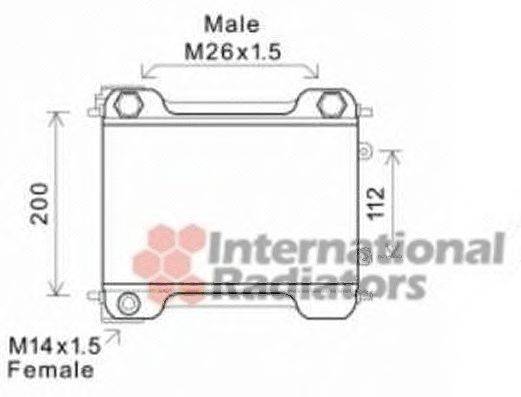 VAN WEZEL 30003537 масляний радіатор, моторне масло