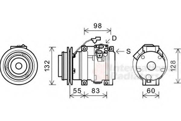 VAN WEZEL 3200K219 Компресор, кондиціонер