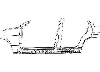 VAN WEZEL 5888103 Накладка порога