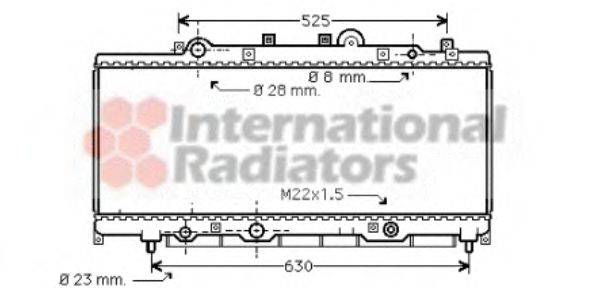 VAN WEZEL 73002072 Радіатор, охолодження двигуна