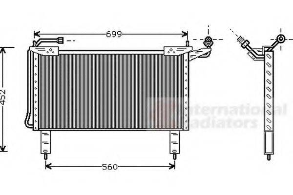 VAN WEZEL 77005017 Конденсатор, кондиціонер