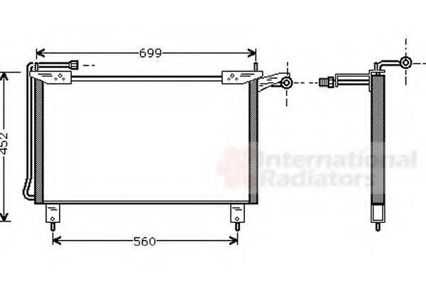 VAN WEZEL 77005019 Конденсатор, кондиціонер