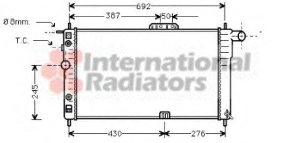 VAN WEZEL 81002003 Радіатор, охолодження двигуна