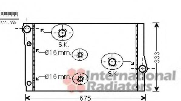 VAN WEZEL 06002410 Радіатор, охолодження двигуна