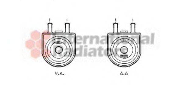 VAN WEZEL 40003285 масляний радіатор, моторне масло