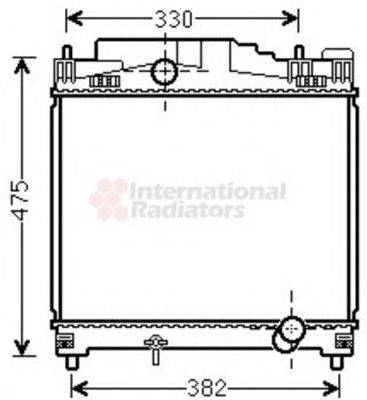 VAN WEZEL 53002502 Радіатор, охолодження двигуна