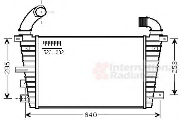 VAN WEZEL 37004585 Інтеркулер