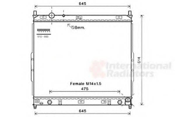 VAN WEZEL 81002121 Радіатор, охолодження двигуна