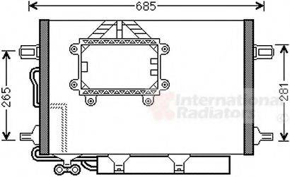 VAN WEZEL 30005562 Конденсатор, кондиціонер