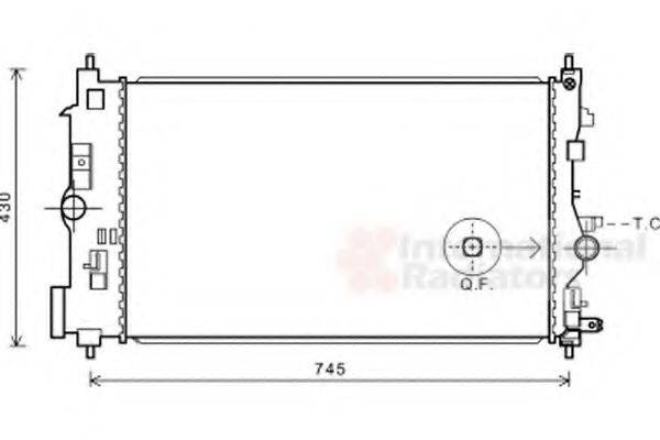 VAN WEZEL 37002591 Радіатор, охолодження двигуна