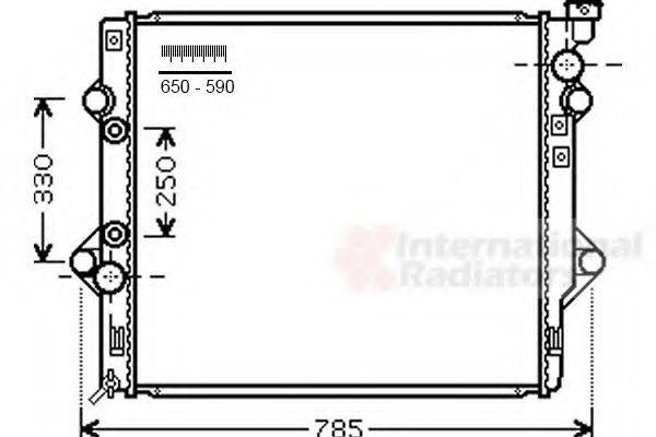 VAN WEZEL 53002644 Радіатор, охолодження двигуна