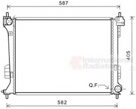 VAN WEZEL 82002302 Радіатор, охолодження двигуна