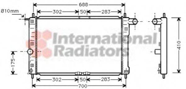 VAN WEZEL 81002014 Радіатор, охолодження двигуна