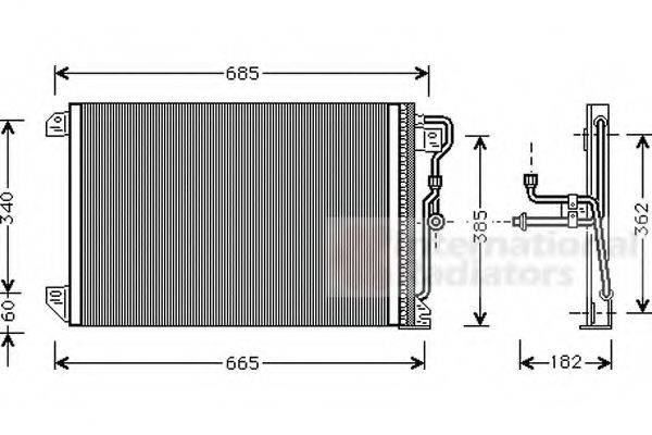 VAN WEZEL 21005020 Конденсатор, кондиціонер