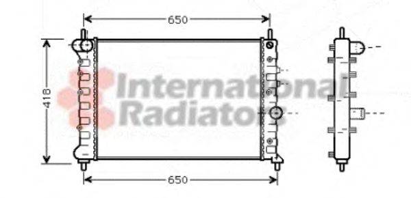 VAN WEZEL 73002078 Радіатор, охолодження двигуна