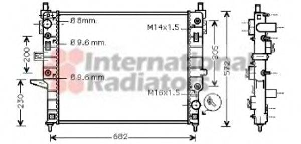 VAN WEZEL 30002271 Радіатор, охолодження двигуна