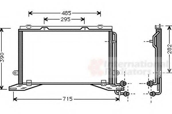 VAN WEZEL 30005268 Конденсатор, кондиціонер