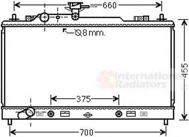 VAN WEZEL 27002228 Радіатор, охолодження двигуна