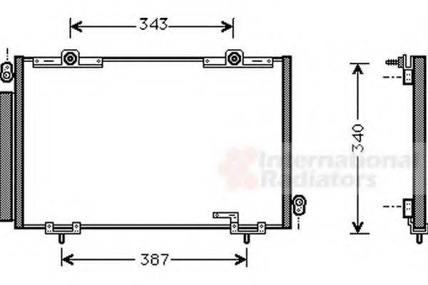 VAN WEZEL 53005250 Конденсатор, кондиціонер