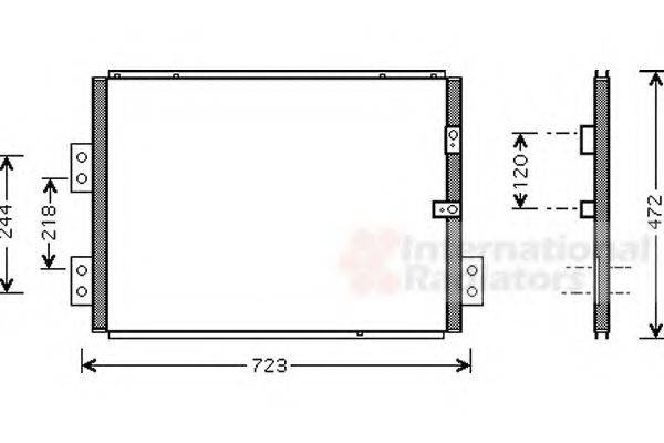 VAN WEZEL 53005277 Конденсатор, кондиціонер