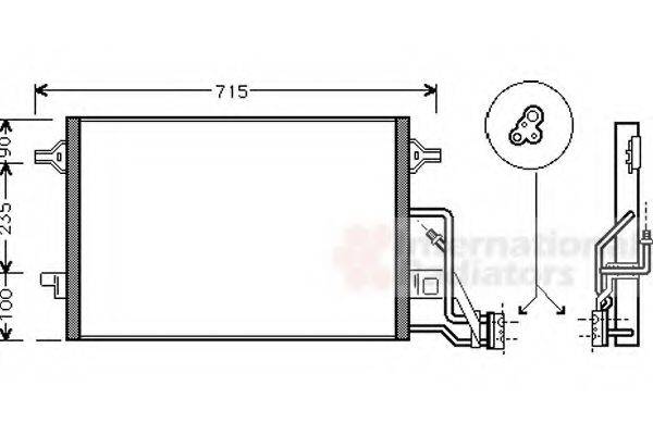 VAN WEZEL 58005189 Конденсатор, кондиціонер