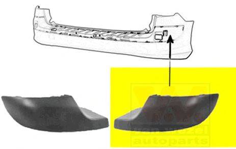 VAN WEZEL 4042558 Облицювання, бампер