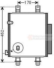 VAN WEZEL 11005072 Конденсатор, кондиціонер