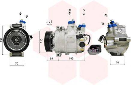 VAN WEZEL 0300K029 Компресор, кондиціонер