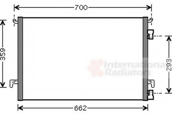 VAN WEZEL 37005334 Конденсатор, кондиціонер