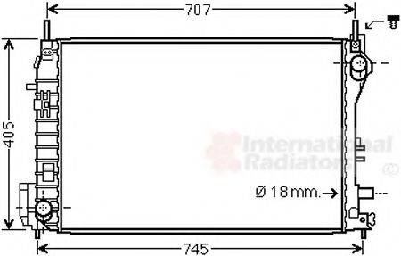 VAN WEZEL 47002077 Радіатор, охолодження двигуна