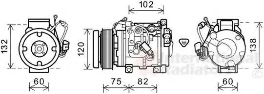 VAN WEZEL 5300K664 Компресор, кондиціонер