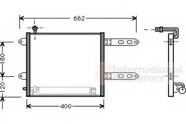 VAN WEZEL 58005178 Конденсатор, кондиціонер