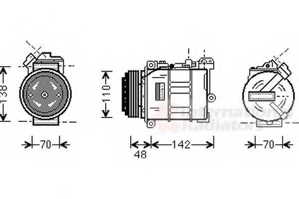 VAN WEZEL 0600K015 Компресор, кондиціонер