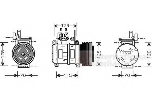 VAN WEZEL 0600K073 Компресор, кондиціонер