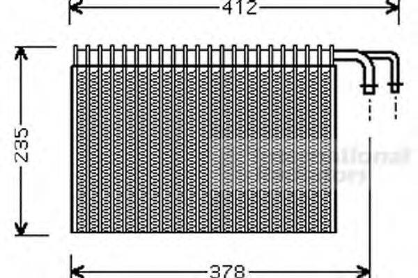 VAN WEZEL 0600V268 Випарник, кондиціонер